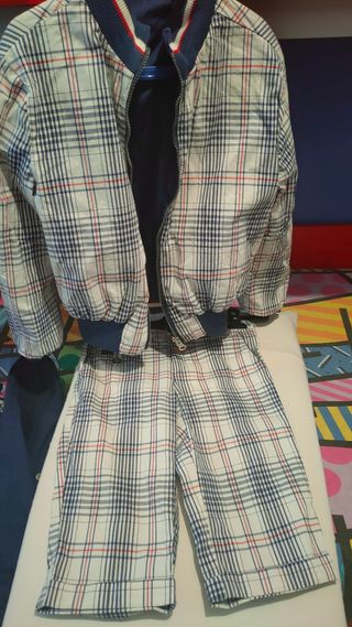 Completo 8 anni: giubbino, camicia, pantaloni