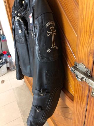 Chaqueta de cuero para moto