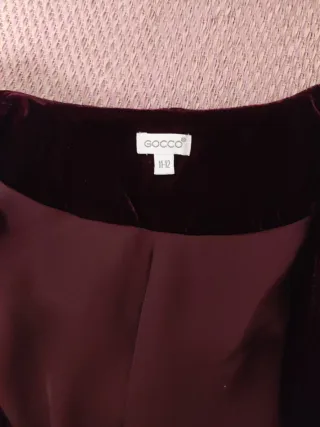 Americana terciopelo morada niña. Talla 11/12