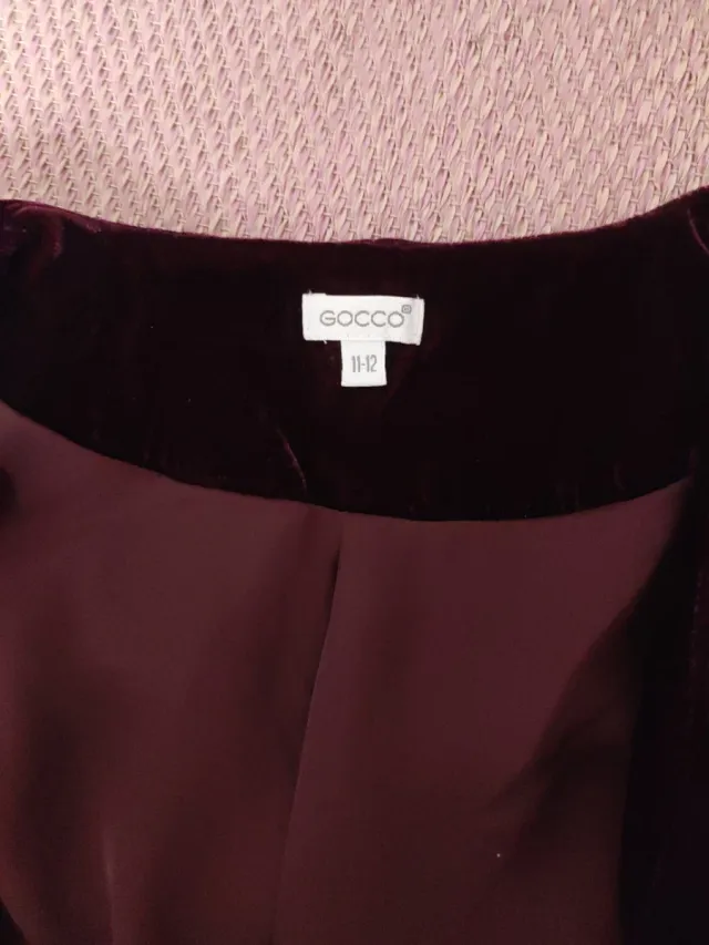 Americana terciopelo morada niña. Talla 11/12