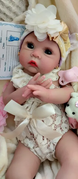 Bebé Reborn Silicona  completamente 51cm