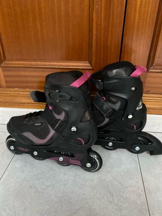 Patines Oxelo Talla 41 Negro/Rosa