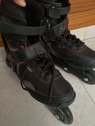 Patines Oxelo Talla 41 Negro/Rosa