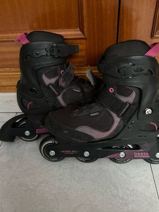 Patines Oxelo Talla 41 Negro/Rosa