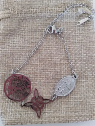 Pulsera Triple Protección Plata