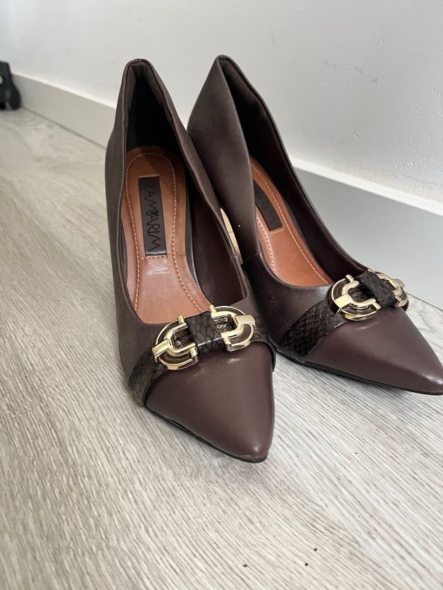 Zapatos de tacón marrones Talla 37