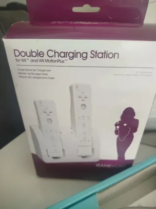 Nintendo Wii + Wii Fit + Cargador Mandos +   Mario