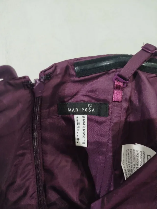 Vestido de fiesta morado