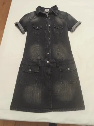 Abito in denim grigio scuro