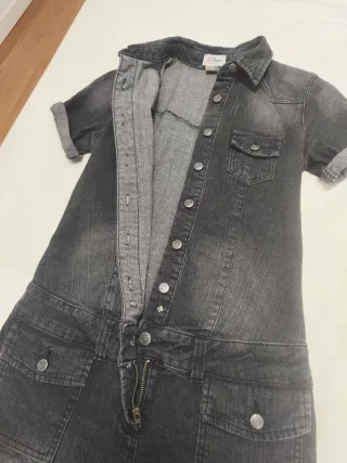 Abito in denim grigio scuro