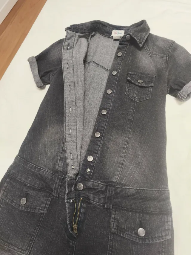 Abito in denim grigio scuro