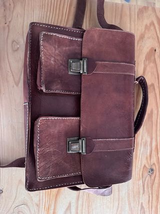 Bolso de cuero para portátil/carpetas, maletín