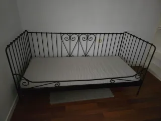 Cama Ikea Meldal Hierro Negra