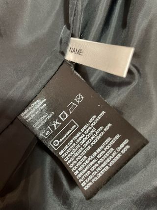 Chaqueta borreguito H&M negra