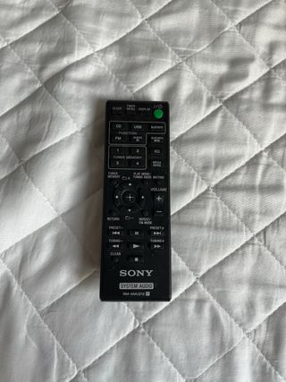 Minicadena Sony Negra y Plateada