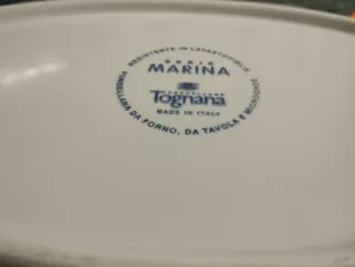 2 Vassoi Porcellana Tognana serie Marina bianchi