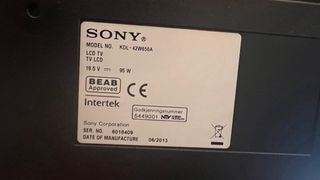 TV Sony Bravia Negra y Plateada