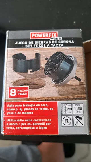 Juego Sierras o brocas de Corona Powerfix Profi 8
