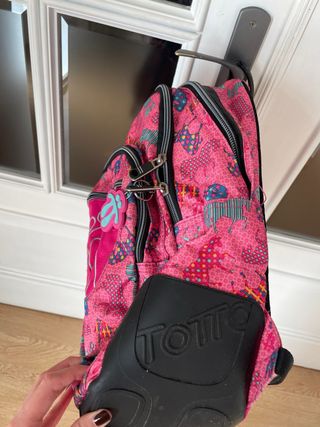 Mochila Totto Rosa Estampada