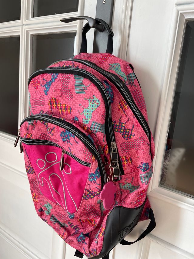 Mochila Totto Rosa Estampada