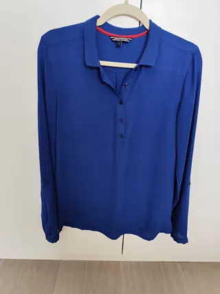 Camiseta Polo Azul Mujer Talla 6 Tommy Hilfiger