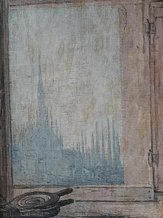 Stampa Domenico Induno La Lettera