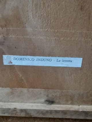 Stampa Domenico Induno La Lettera