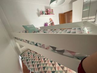 Litera madera lacada blanca de 90x200cm