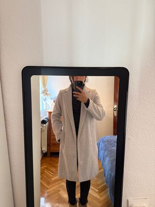 Chaqueta gabardina gris