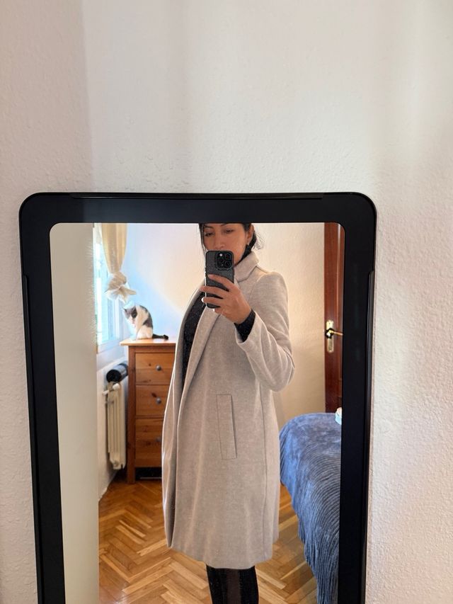 Chaqueta gabardina gris