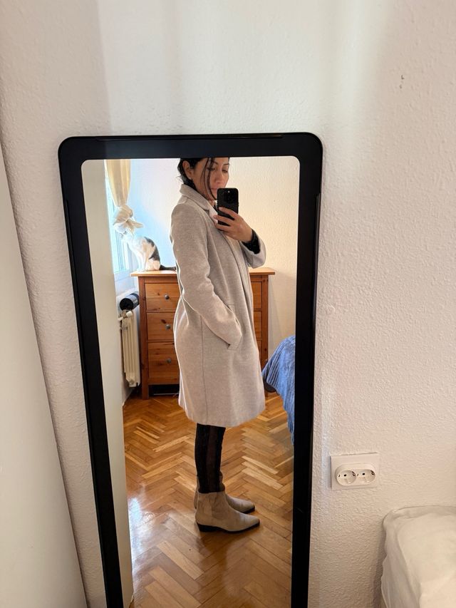 Chaqueta gabardina gris