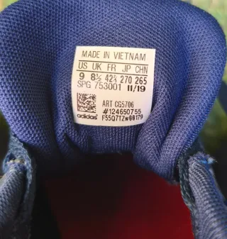 Zapatillas Adidas Azul y Rojo