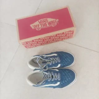 Zapatillas Vans Azules Estampadas talla 34