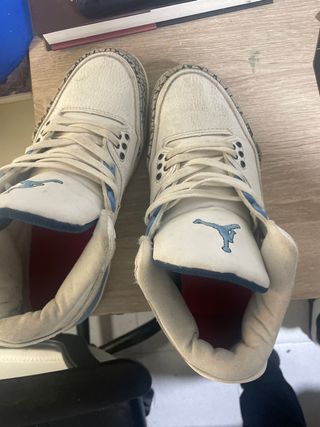 Zapatillas Jordan Air 3 Blancas y Azules