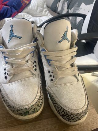 Zapatillas Jordan Air 3 Blancas y Azules