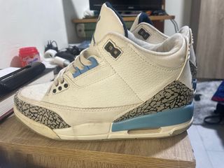 Zapatillas Jordan Air 3 Blancas y Azules
