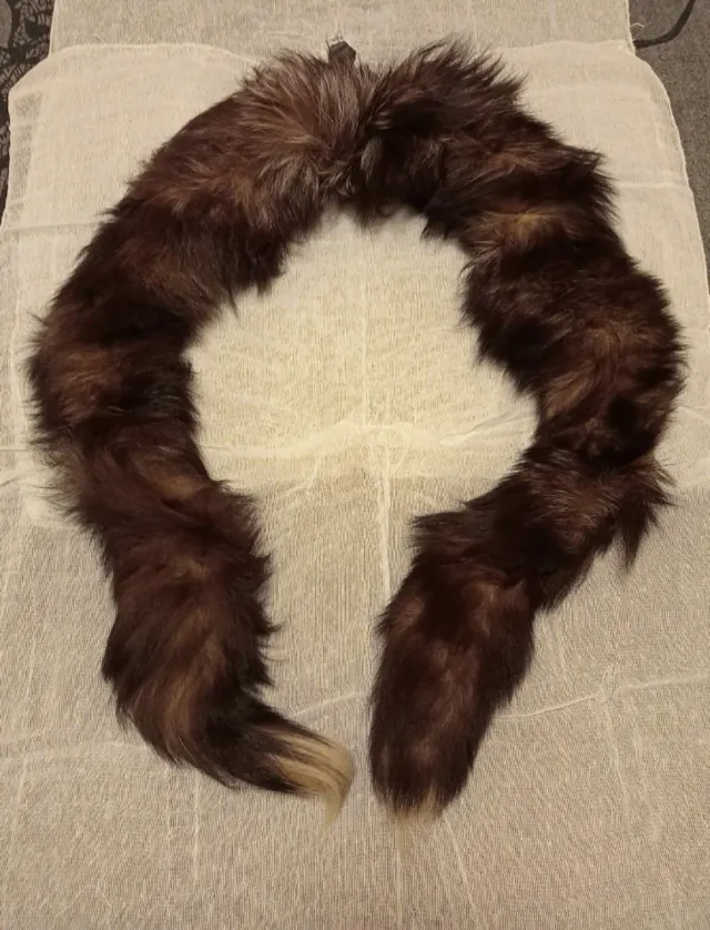 Sciarpa in pelliccia di volpe