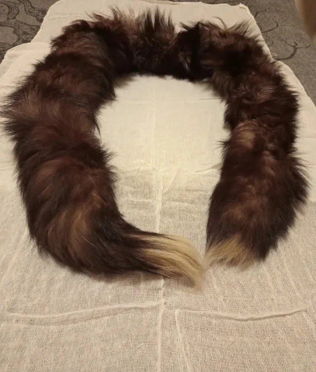 Sciarpa in pelliccia di volpe