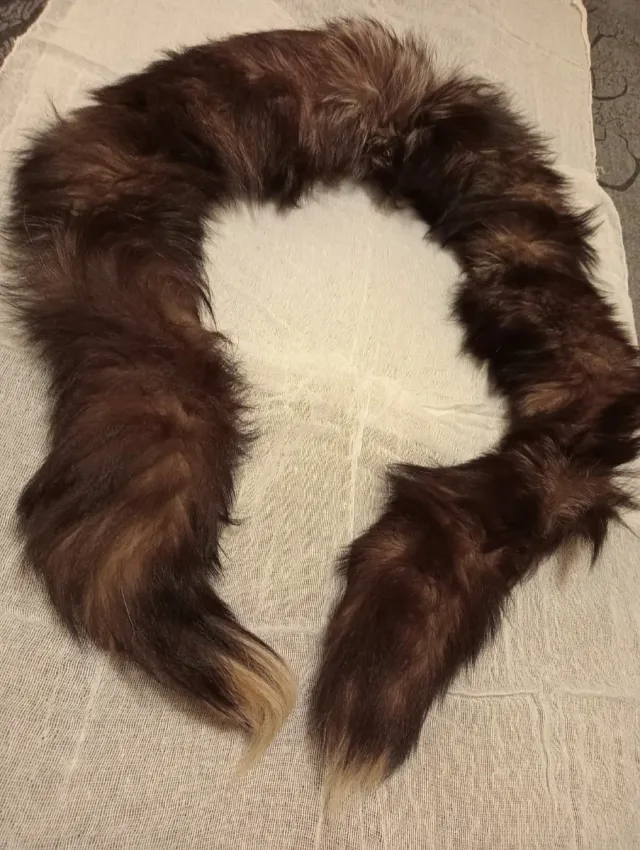 Sciarpa in pelliccia di volpe