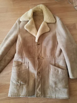 Chaquetón ante 3/4 Beige Talla L