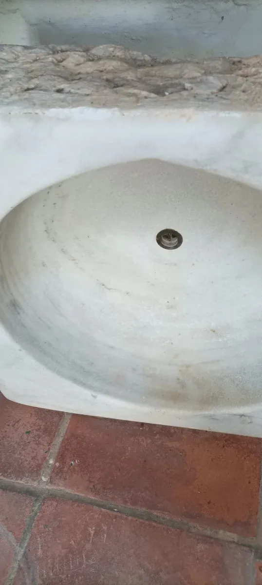 Lavabo doble de mármol Recoger