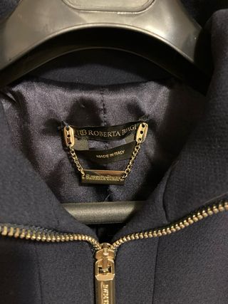 Cappotto Roberta Biagi blu navy taglia S