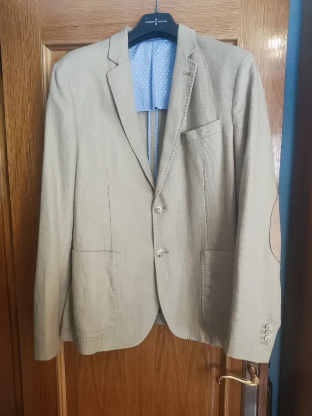 Americana Beige con coderas Talla 50