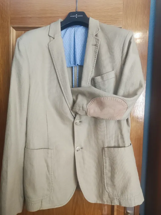 Americana Beige con coderas Talla 50