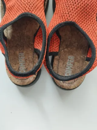 Sandalias Camper Talla 38 Naranja/Negro