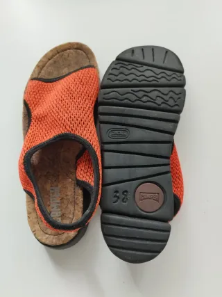 Sandalias Camper Talla 38 Naranja/Negro