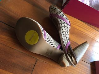 Zapatos Doralatina Piel Vintage Beige/Morado