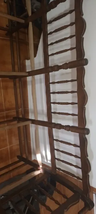 Banco de madera rústico para restaurar