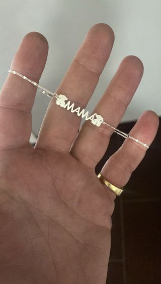 Pulsera Plata Ley Oso Mamá