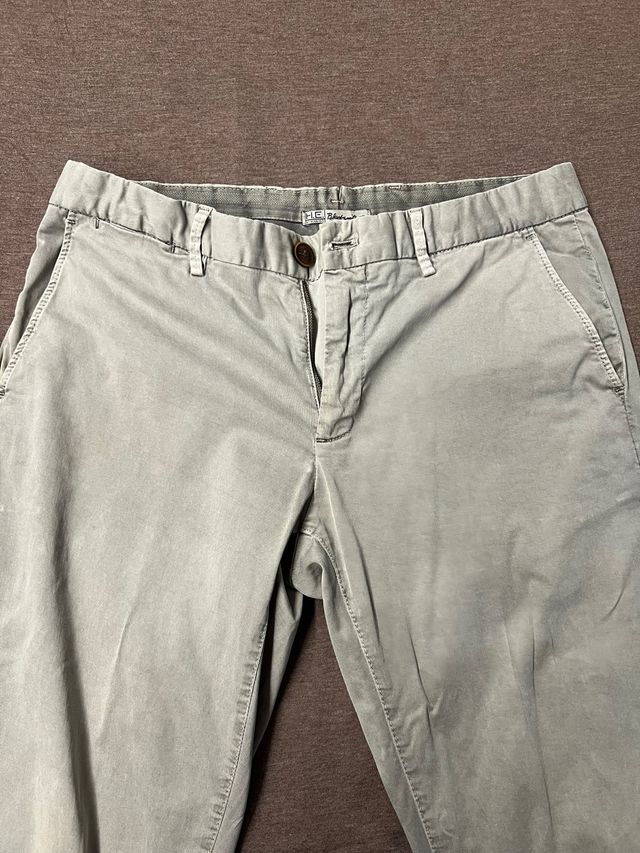 Pantalón HE by Mango Gris Claro